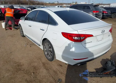 2017 Hyundai Sonata Sport из США, поврежденный, VIN 5NPE34AFXHH519935